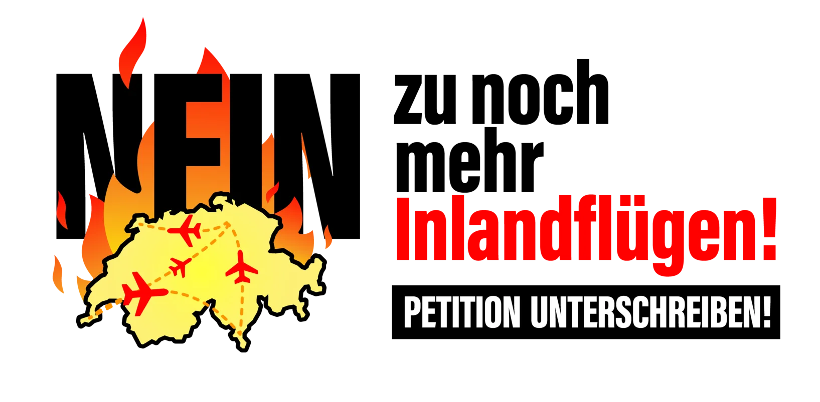 NEIN zu noch mehr Inlandflügen!