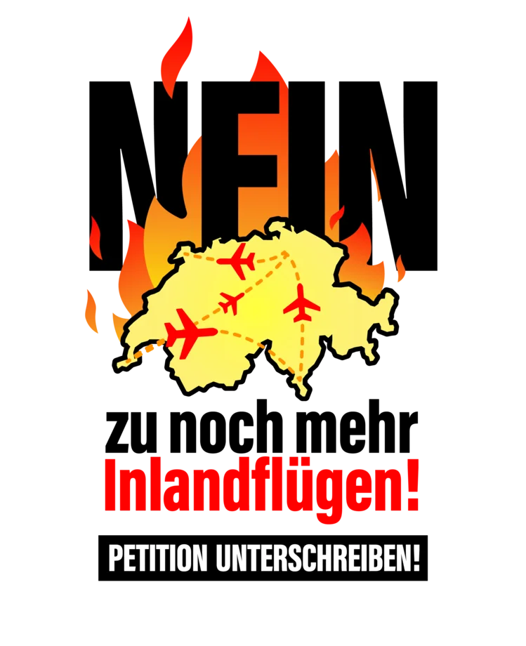 NEIN zu noch mehr Inlandflügen